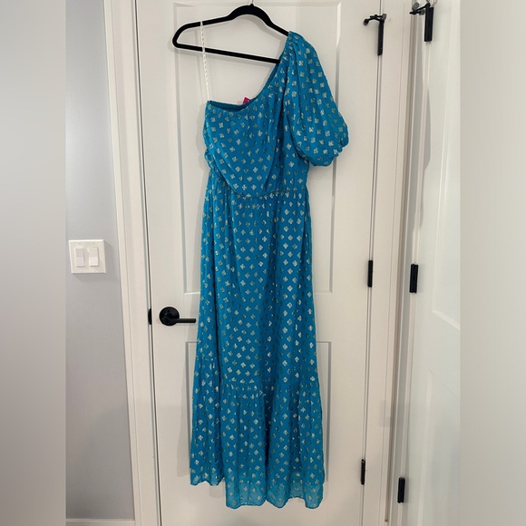 Lilly Pulitzer Zelalynn One-Shoulder Maxi Dress (NWT) - Picture 2 of 7